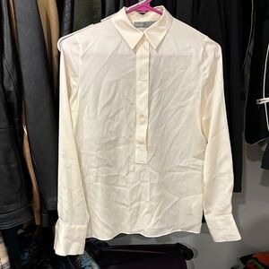 Vince Cream Women's Dress Shirt